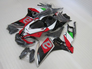 Aprilia RSV4 09-15 Vollverkleidung - Schwarz Rot Fabrik