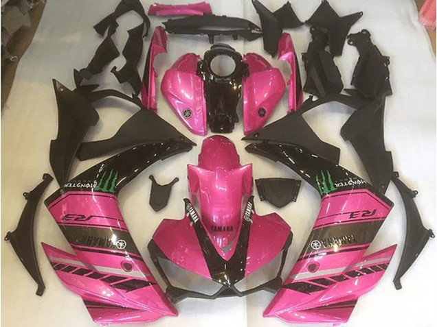 Yamaha R3 15-22 Verkleidungen - Rosa und Schwarz Fabrik Yamaha R3 15-22 Verkleidungen - Rosa und Schwarz Fabrik