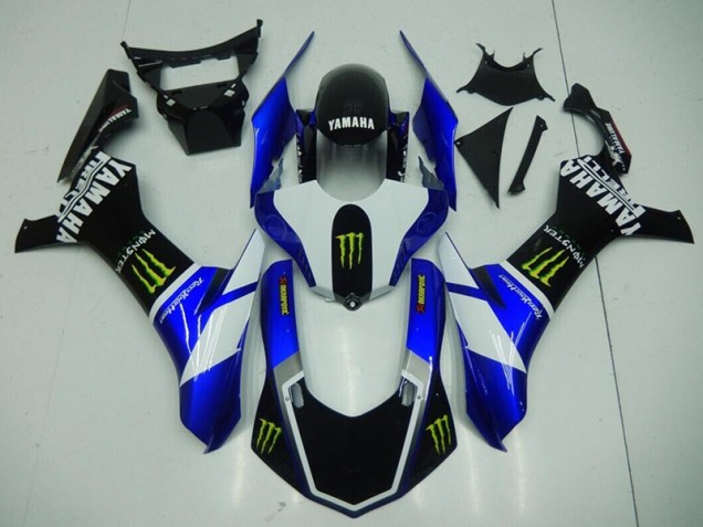 Yamaha R1 15-19 Verkleidungen - Schwarz Blaus Monster Fabrik Yamaha R1 15-19 Verkleidungen - Schwarz Blaus Monster Fabrik