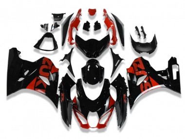 Suzuki GSXR 1000 17-23 Verkleidung - Schwarz Rot Fabrik